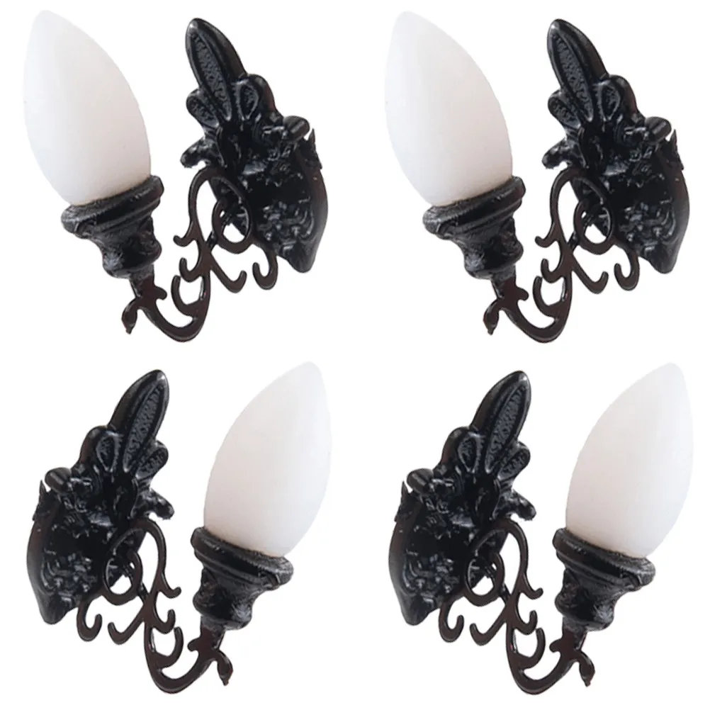 

Набор из 4 миниатюрных светодиодных светильников для создания ландшафта: светящиеся аксессуары для песочниц и декораций, мини-лампы для DIY-проектов