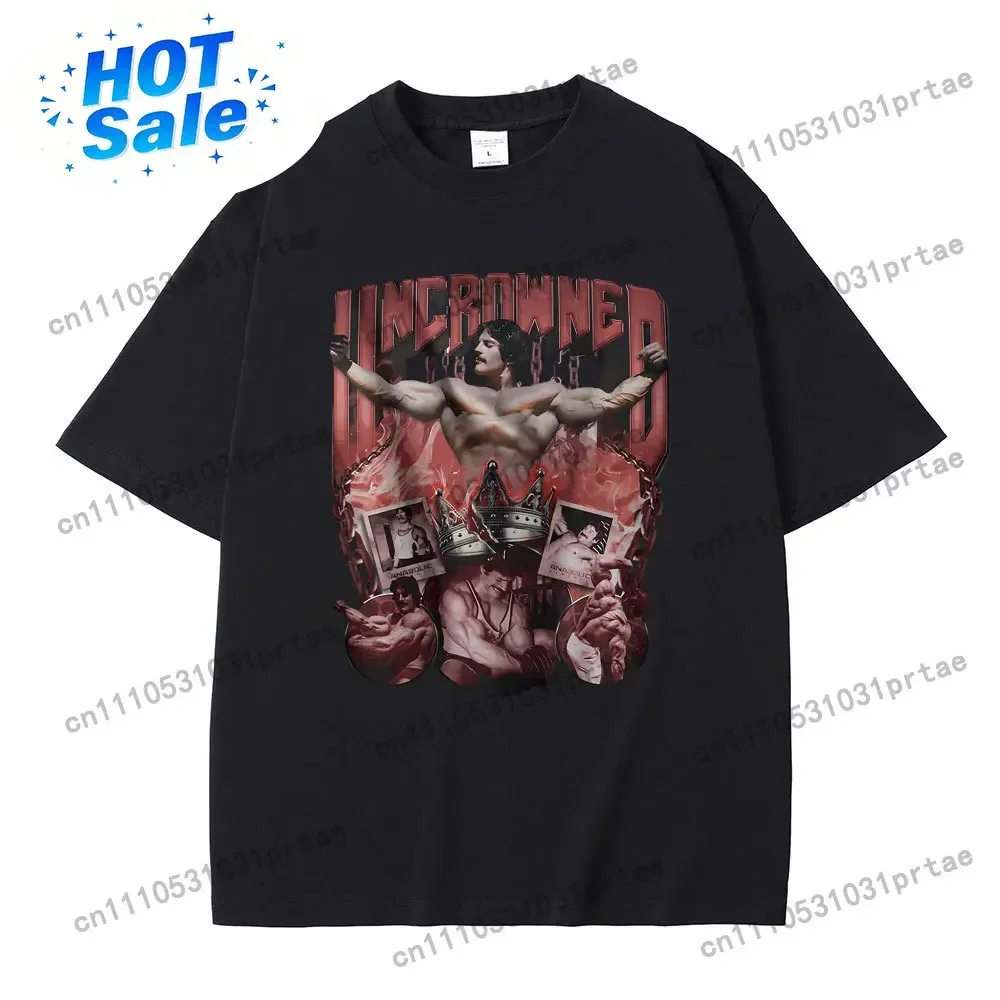 Funny Uncrowned Mike Mentzer Steroids Pump Cover Tshirt Men Women Gym Bodybuilder T-shirts Short Sleeve Male Pure Cotton Tshirt