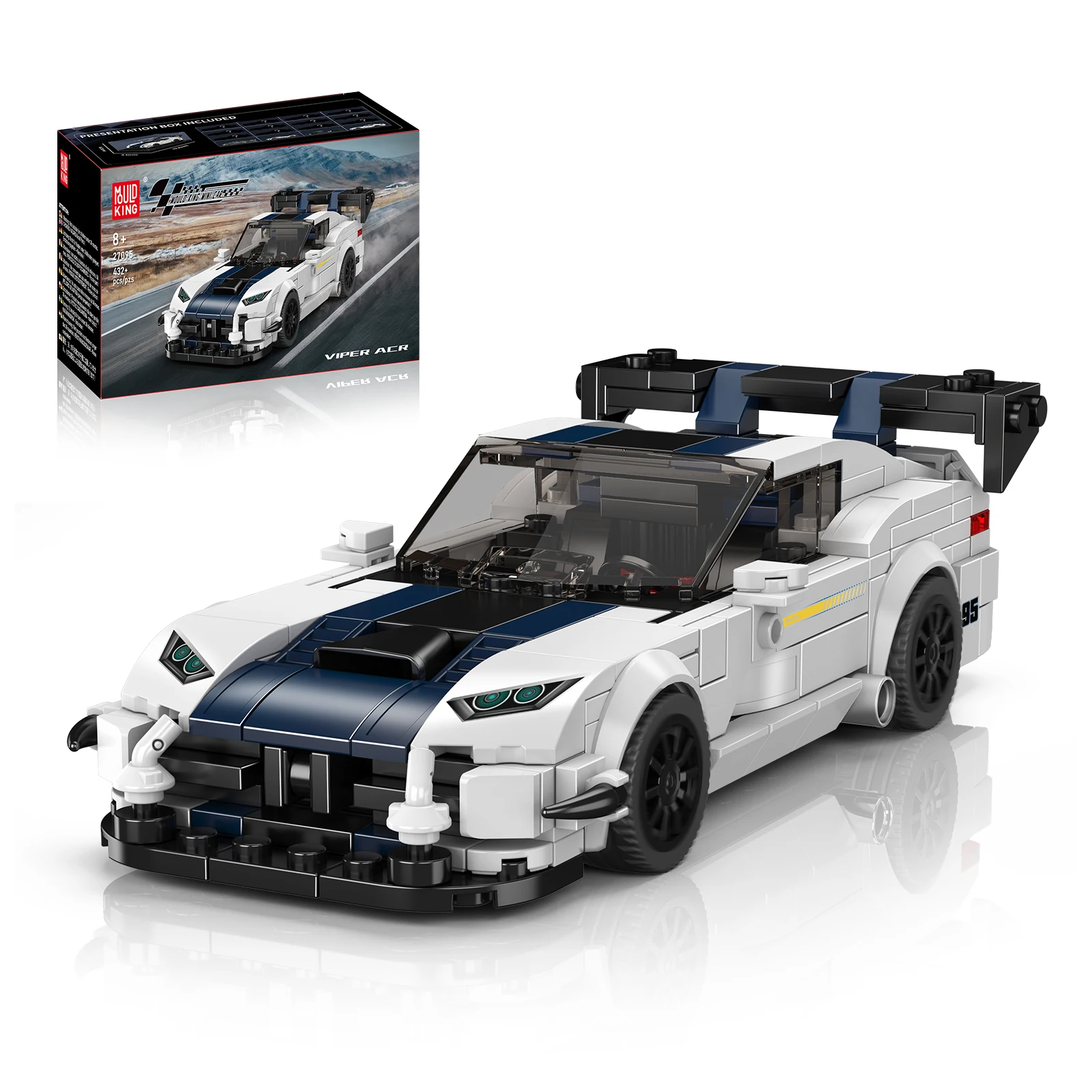 

MOC Speed Технический гоночный автомобиль 432 шт. Набор строительных блоков городской автомобиль Спортивная модель с коробкой для дисплея Креативная строительная игрушка