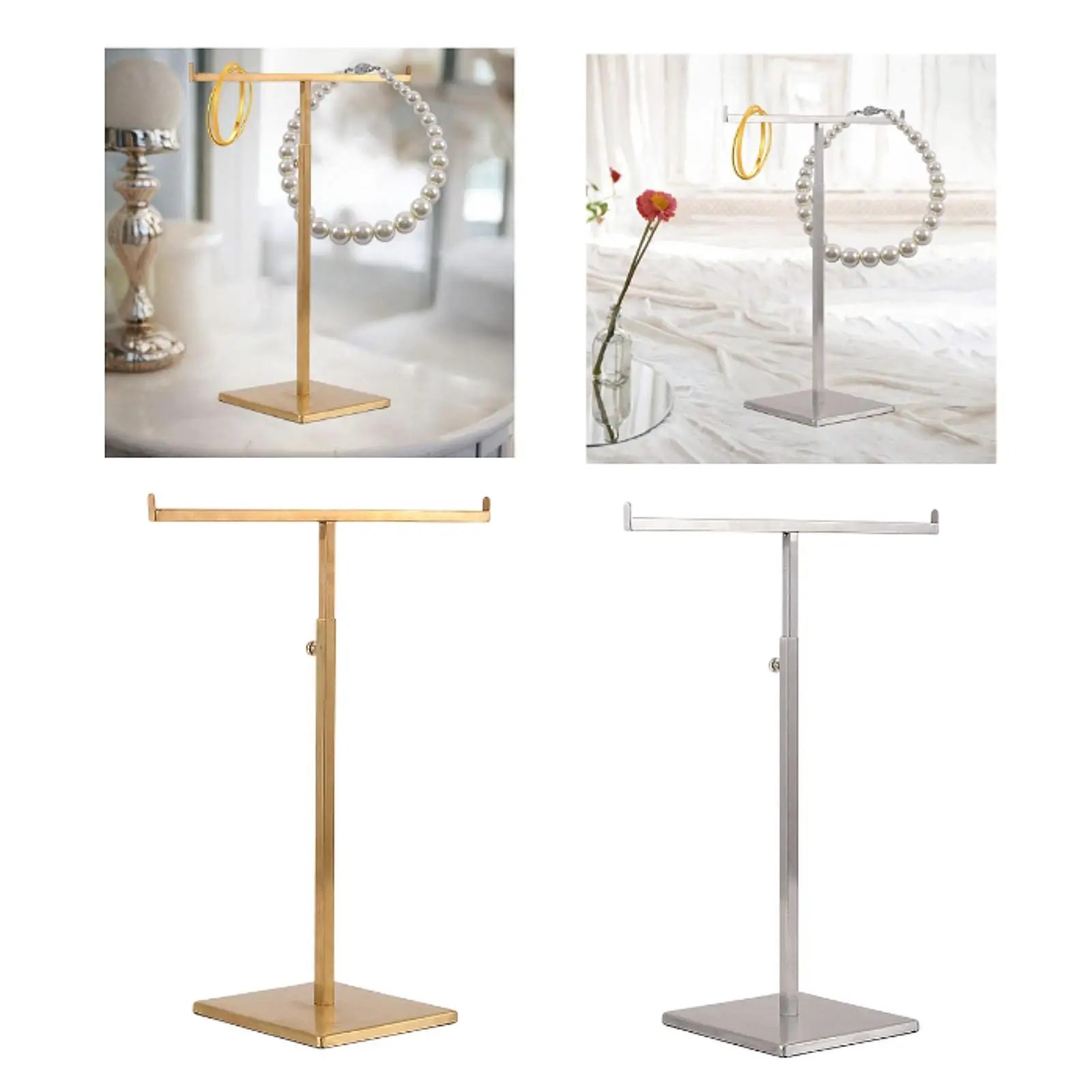 

Purse Display Stand Ornament Double Hook Hanging for Tabletop Home Boutique