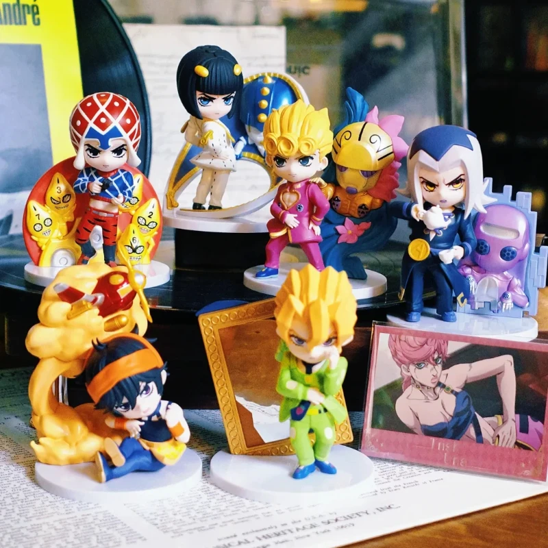 

Подлинная фигурка POP MART JOJO Bizarre Adventure Golden Wind Series Blind Box, товары в стиле аниме, подарок для любителей аниме