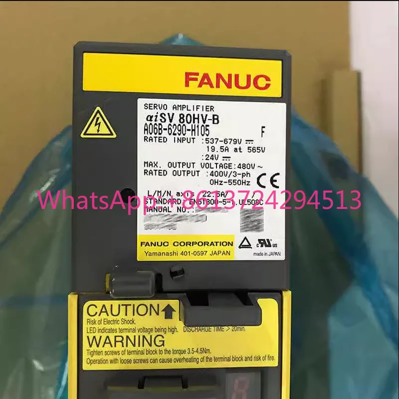 

A06B-6290-H105 New Fanuc Servo Driver IN STOCK Fast ship