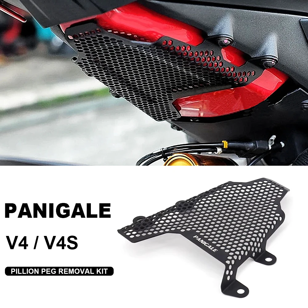 

Motorcycle Fuel Tank Cover Guard Tank Grille Pillion Peg Removal Kit For Ducati PANIGALE V4 R S Corse Speciale V4R V4S 2018 +