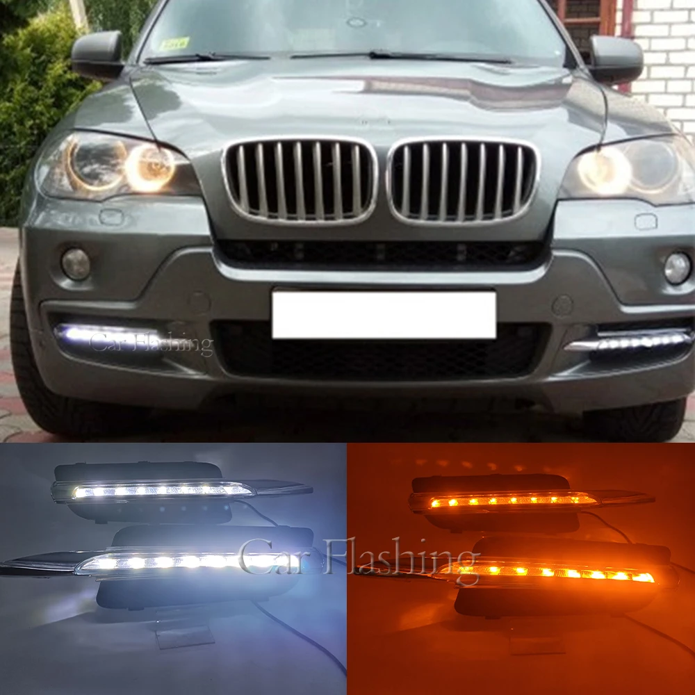Car LED DRL For BMW X5 E70 2007 2008 2009 2010 Daytime Running