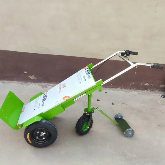 Logistics Warehouse Hand Truck Portable Warehouse Logistics Transport Truck Electric Hydraulic Lift Stacker Hand Trolley Cart