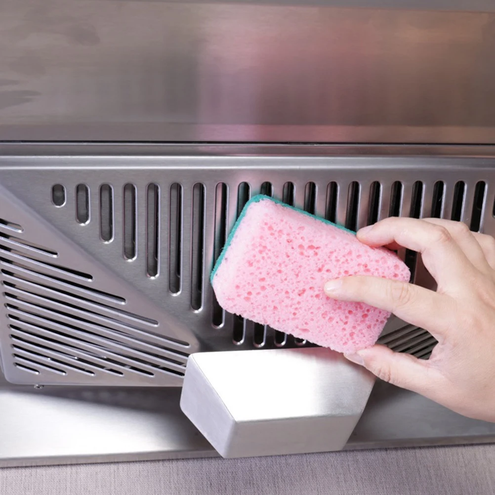 

8pcs Dishwashing Scrub Sponge Kitchen Cleaning Sponge Scouring Pad For Dishes Long-Lasting Lightweight Two-Sided Multipurpose