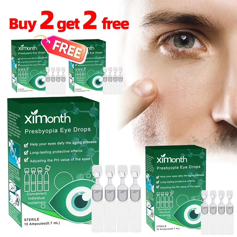 

10pcs*0.7ml Presbyopia Eye Drops Eyesight improvement Relieve Eye Pain Dry Itchy Fatigue Myopia Protect Vision Health Care