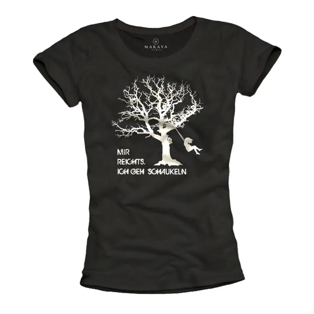 FUNNY GERMAN QUOTES WOMENS T-SHIRT WITH SWING DESIGN - TOP GEEK HUMOR GIRL TEE