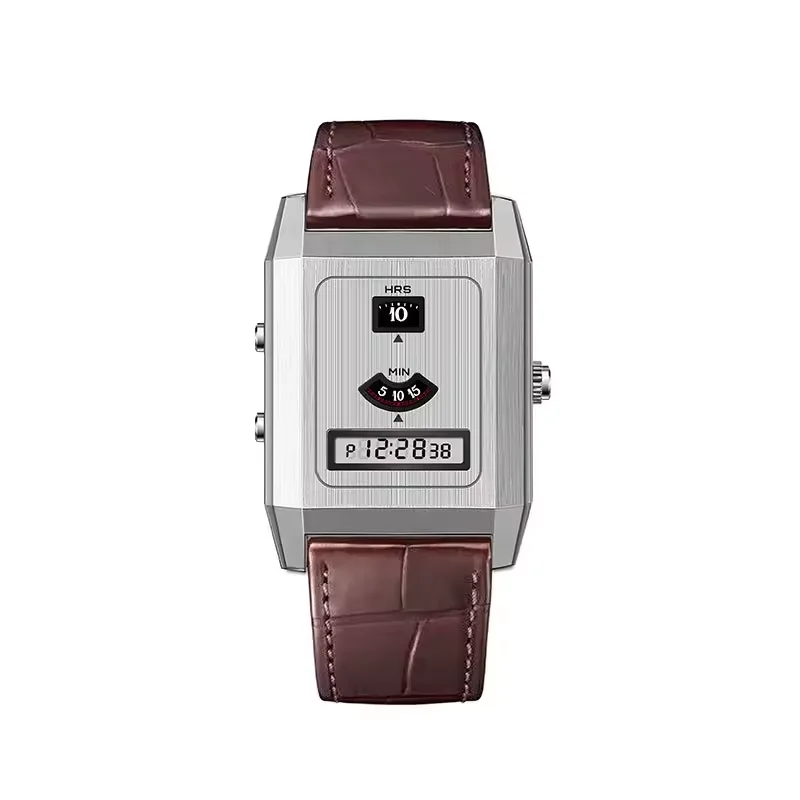 Re 1970s Digital Watches Limited Edition Redline Steel Tank BENLYWATCH  (Jump Hour) Digital Tank II Bwbenly Collections
