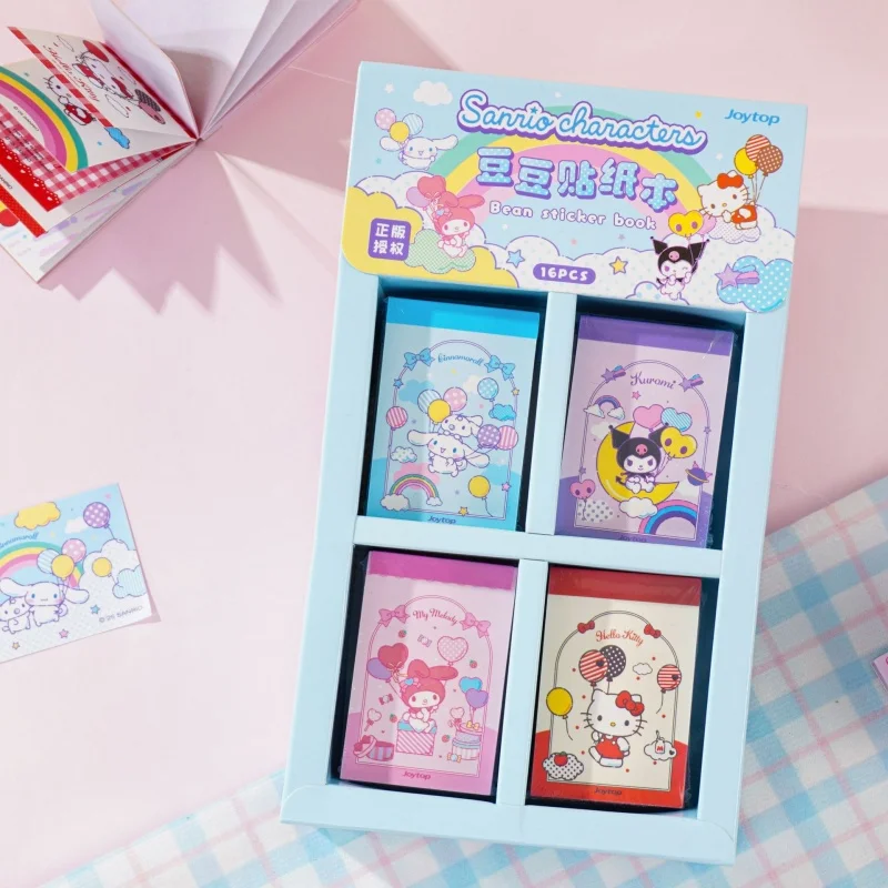

16 шт./лот Sanrio Kuromi Melody Cinnamoroll набор наклеек милый скрапбукинг DIY дневник декоративная уплотнительная наклейка альбом наклейка этикетка