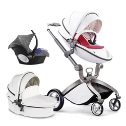 Hurtownia mody Hot Mom 3 En 1 Kinderwagen 3 w 1 Baby Walker Schlafkorb Fotelik samochodowy 3 B 1 Wózek podróżny dla dziecka