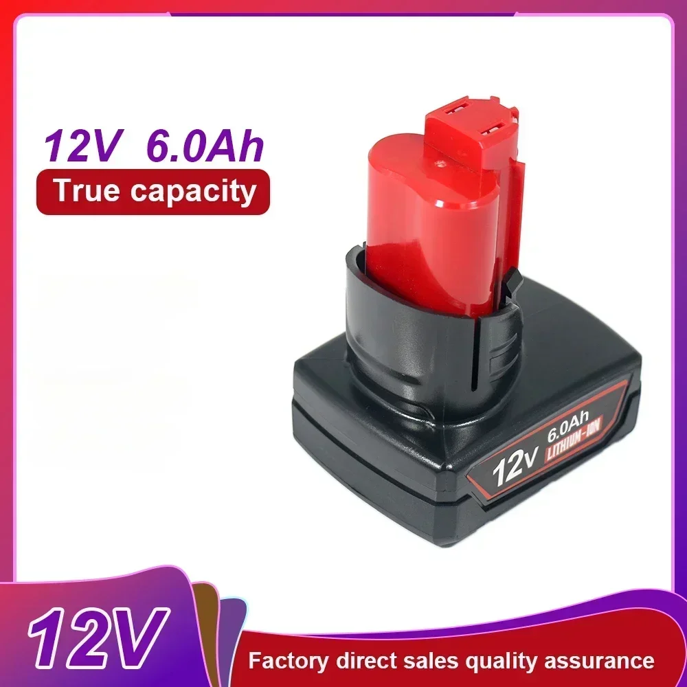 Velká akcePro dobíjecí baterii Milwaukee M12 3,0 Ah/6,0 Ah pro 12V akumulátorové nářadí 48-11-2402 48-11-2411 48-11-2401 MIL-12A - náhled 4