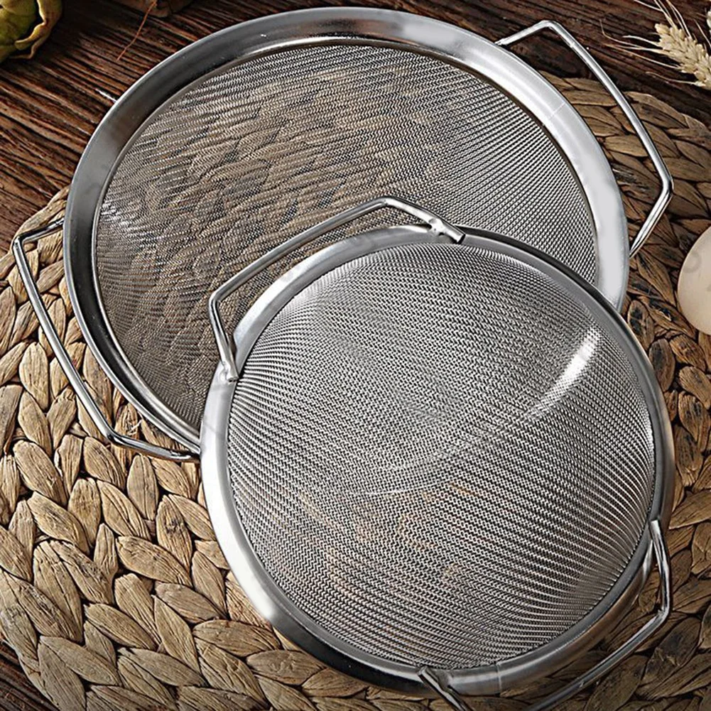 Filter Double Handle Flour Sieve Filter Make The Kitchen More Tidy Various Styles Of Filters Wide Range Of Uses