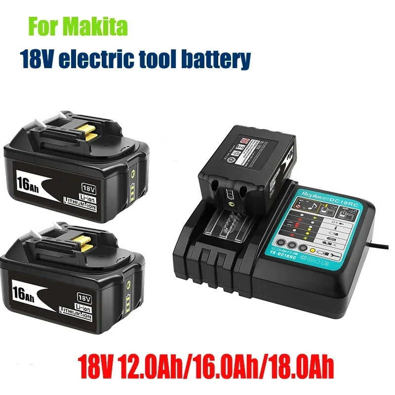 

Latest Upgraded BL1860 Rechargeable Battery 18V 12000mAh Lithium ion for Makita 18v Battery BL1840 BL1850 BL1830 BL1860B LXT400