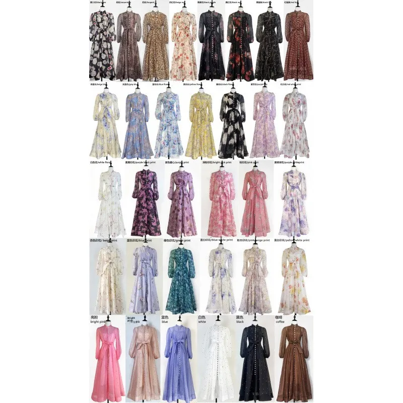 تصميم ريترو ثقيل مزين بالألماس وياقة واقفة وزر واحد وخصر طويل Sve Street Sle للسيدات Dr