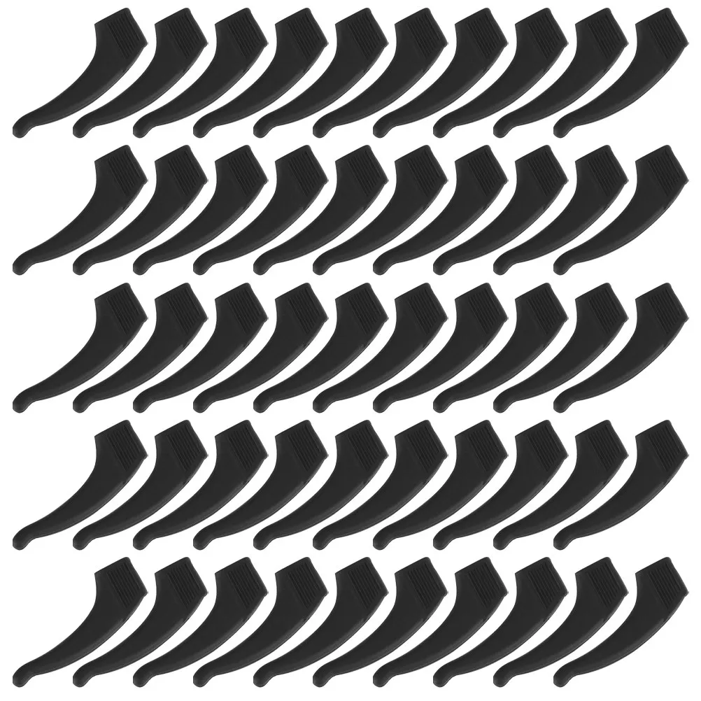 100Pairs Silicone Eyeglass Temple Retainers Nonslip Ear Sleeves Secure Comfort Fit Stylish Minimalist Design for Spectacles