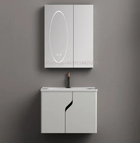 Mobile da bagno all'ingrosso in fabbrica hpl mobili da bagno e mobiletto da bagno in compensato con specchio e lavabo