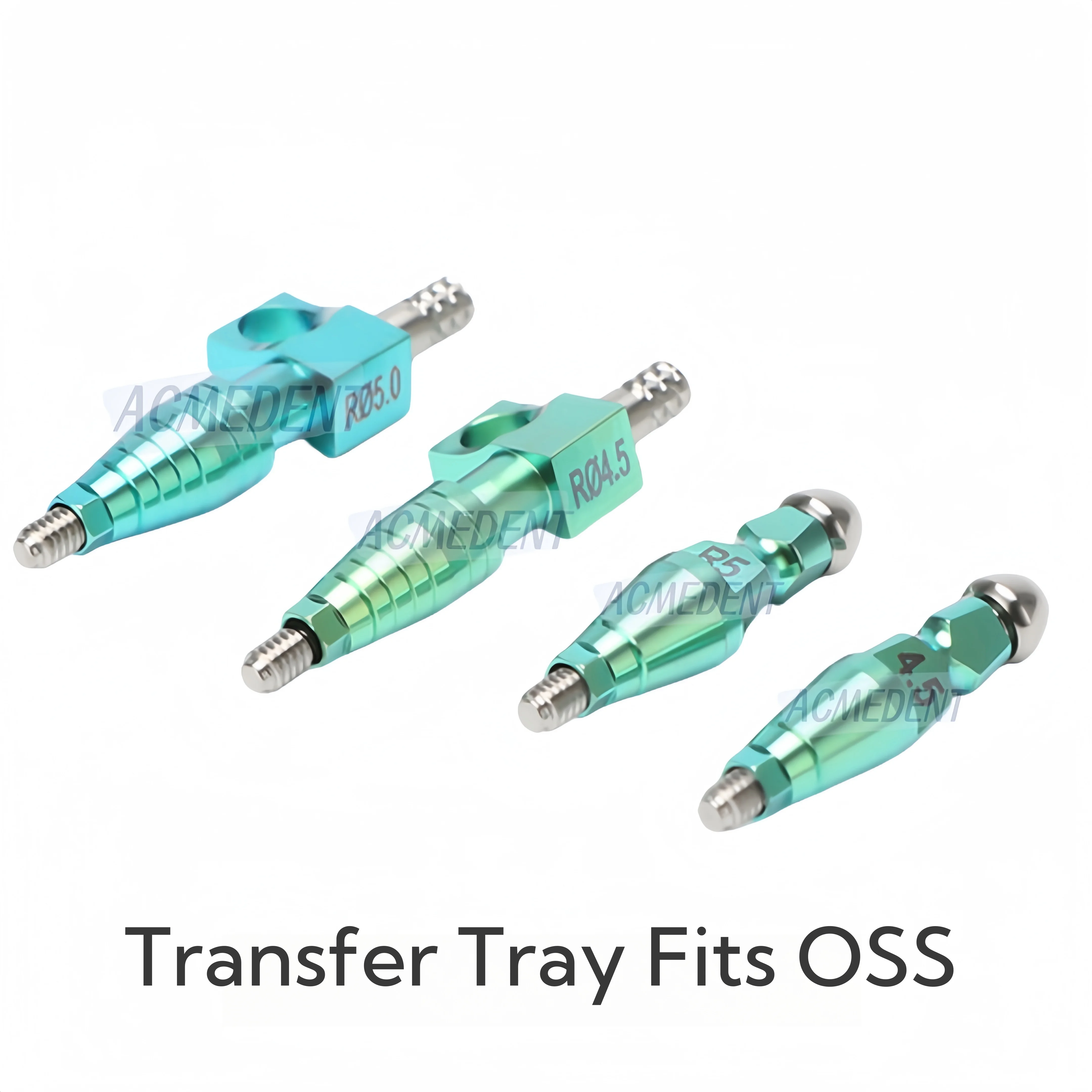 1pc Vorrichtung Pick Up Dental Transfer Abdruck Coping Titan Legierung Offen Geschlossen Tablett Passt OSS Abdeckung Schraube M/R