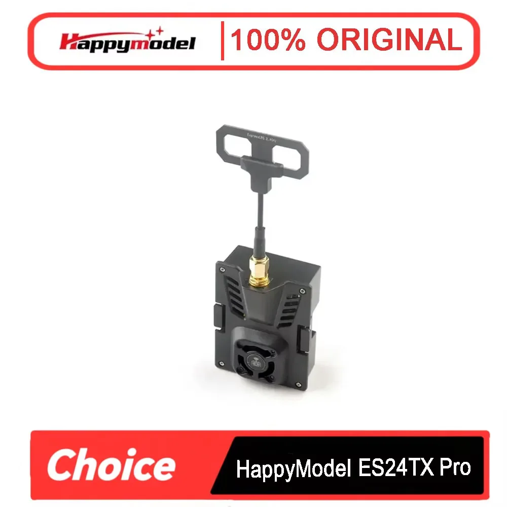 

HappyModel ES24TX Pro 1000mW 2.4G ExpressLRS (ELRS) Micro TX Module - Cooling Fan & RGB LED for FPV Drone RC Airplane