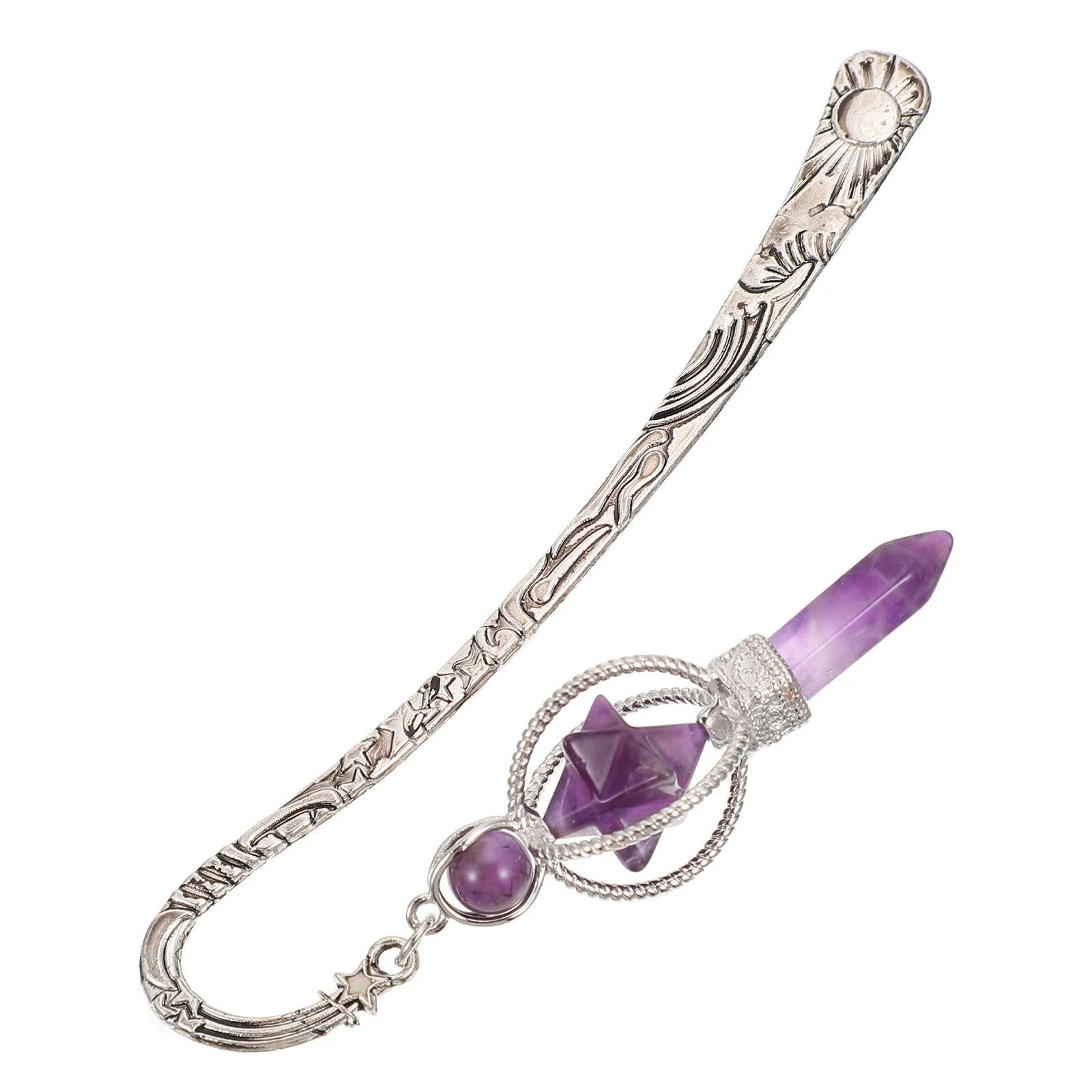 

1Pcs Creative Crystal Bookmark Craft Reading Tag Unique Stylish Bookmark Pendant Practical for Students