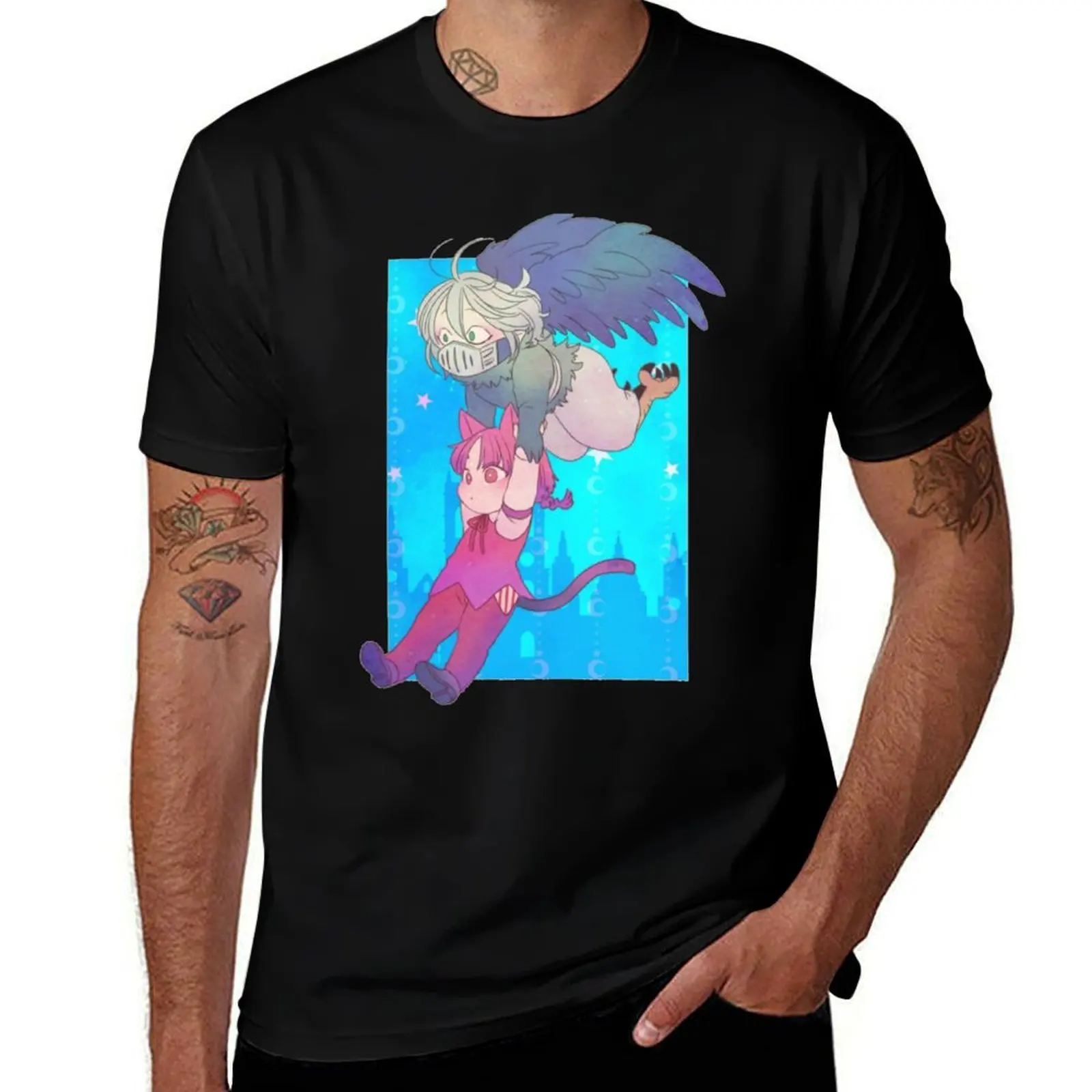 

Cute Baram and Opera Chibi (Welcome to Demon School Iruma-kun) T-Shirt T-shirts man croswit shirt man quick-drying men clothing