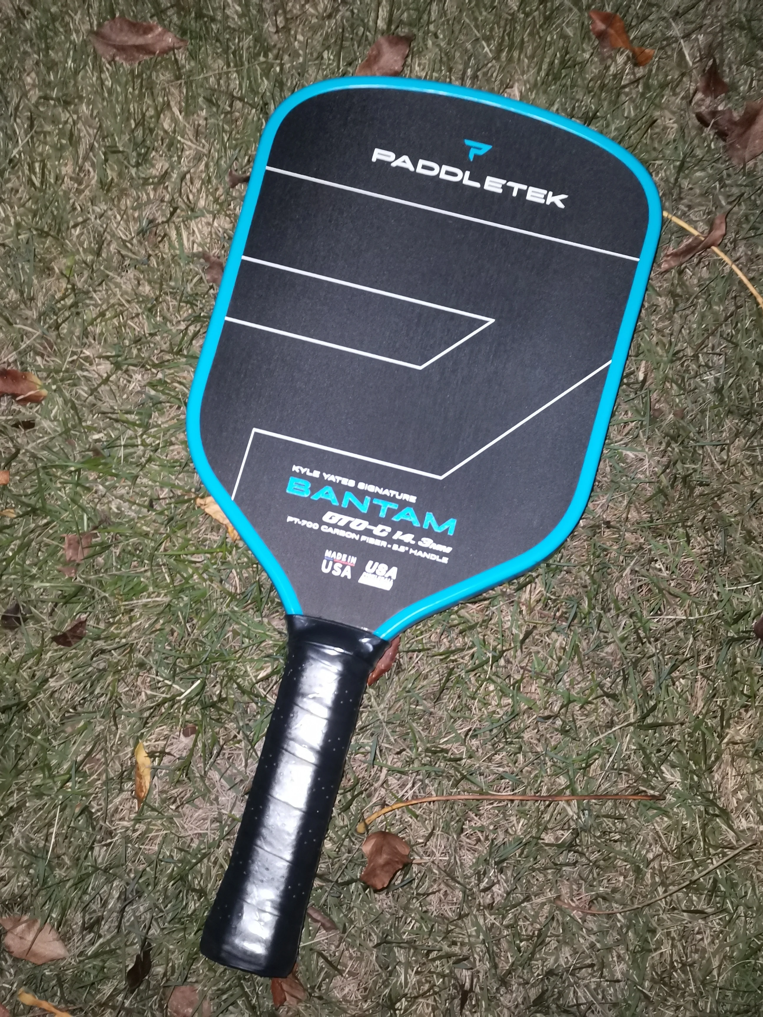 paddletek-bantam-gtoc-14m-pickleball-paddle-offense-carbon-fiber-hard-court-pickleball-paddle-with-handle-and-grip