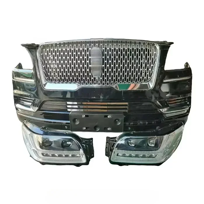 Auto Complete Front Bumper Surround Set for Lincoln Navigator Front Bumper Kit with Headlight OE/JL7Z17D957DPT/JL7Z17D957CPTM