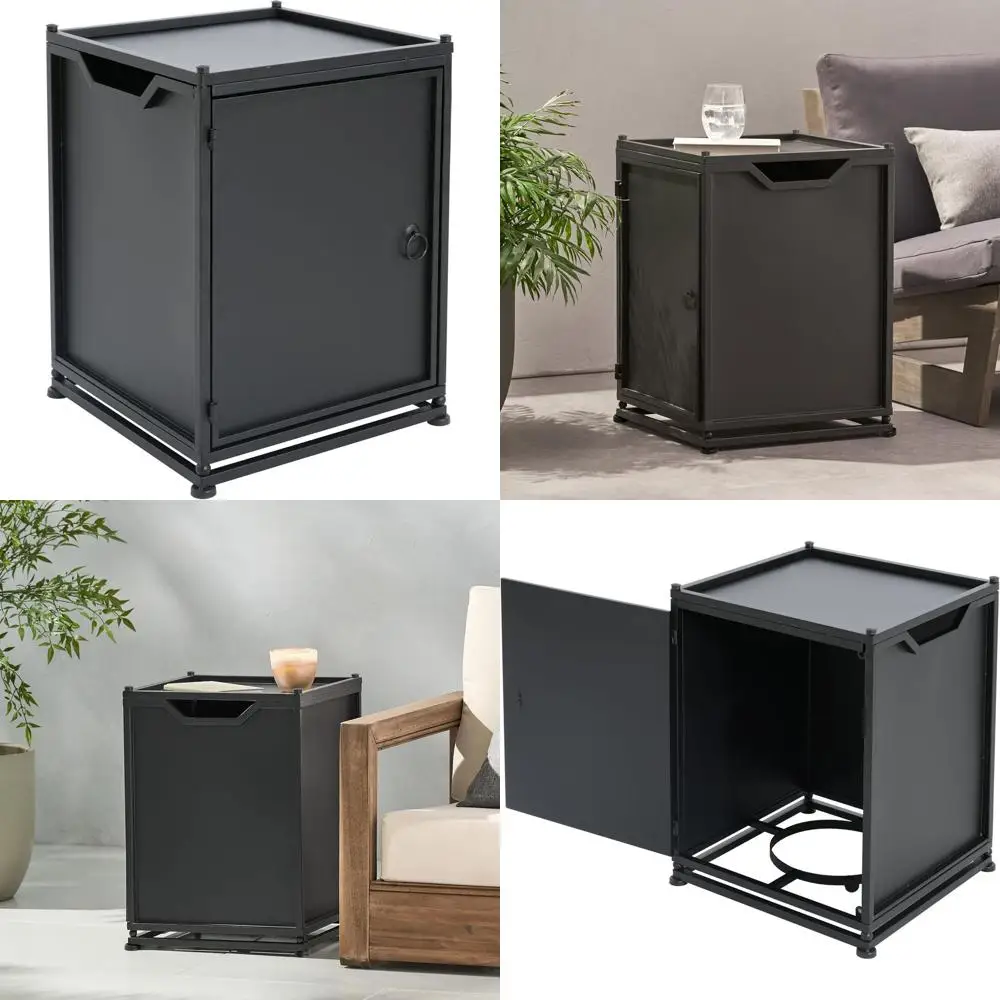 

Матовый черный держатель для пропанового баллона на 20 фунтов с боковыми ручками для патио и хранения газовых грилей