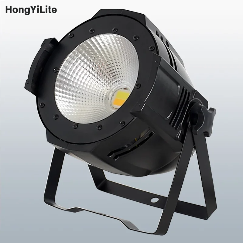 HongYiLite LED Par Light 100W COB Aluminium DMX Control Warm Cold White Wash Strobe Stage Lamp For DJ Concert Party Wedding Bar