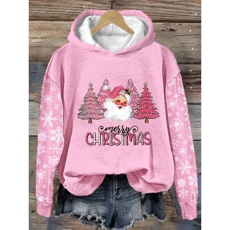 Unisex casual top 3D-print grappige kerstman hoodies lelijke schattige cartoon kersttrend trui sneeuwpop sterren vakantie sweatshirt