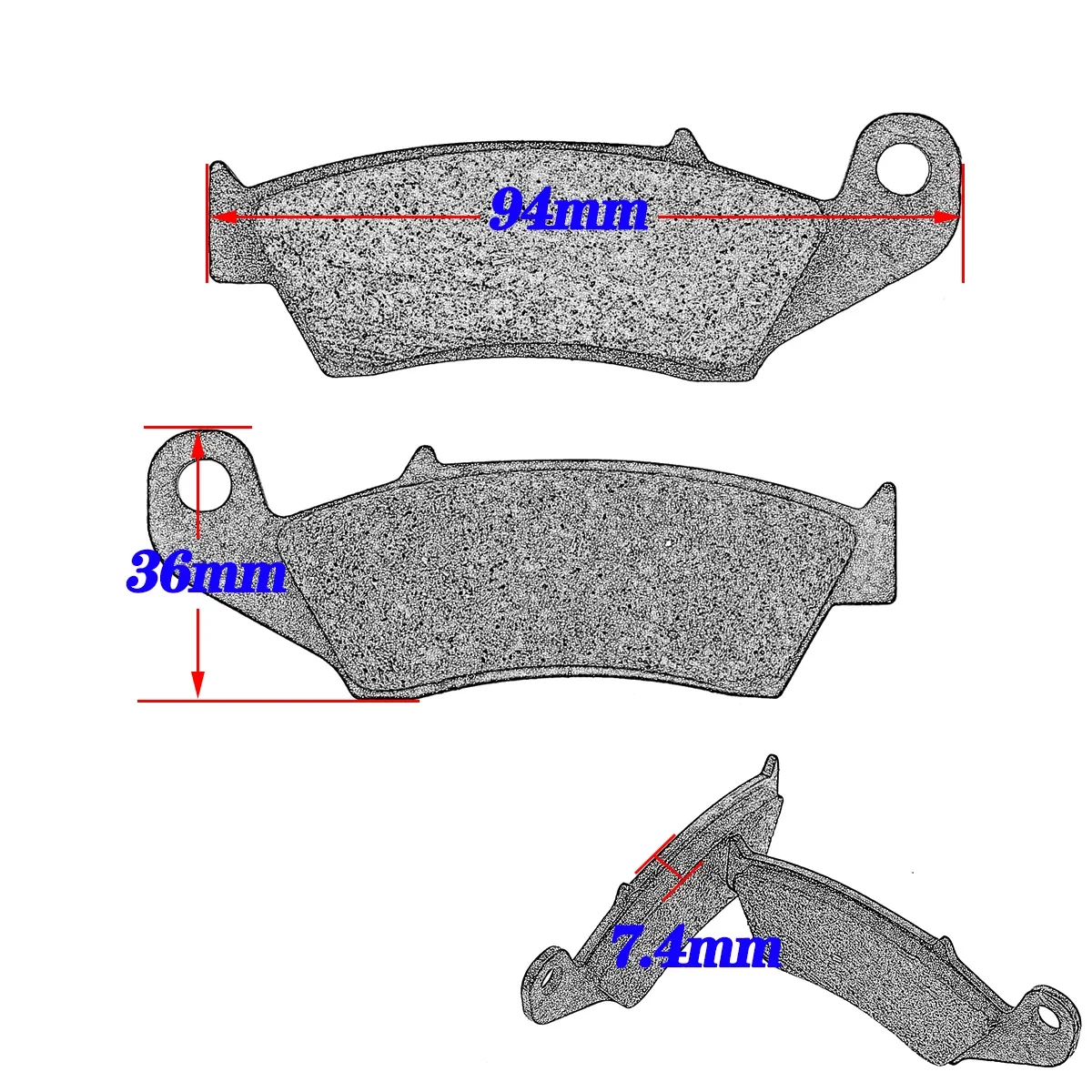 Motorcycle Front Rear Brake Pads For HONDA CRF230L CR125R CR250R XR250R XR250L XR400R CR500R CRF230 CRF 230 L 230L CR 125R 250R