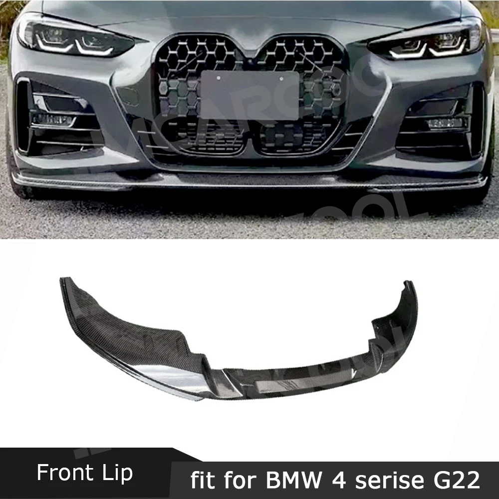 

JMCARCOOL передний бампер из углеродного волокна, диффузор, спойлер, фартуки для BMW 4 серии G22 G23 M Sport 2022-2024, Стайлинг автомобиля