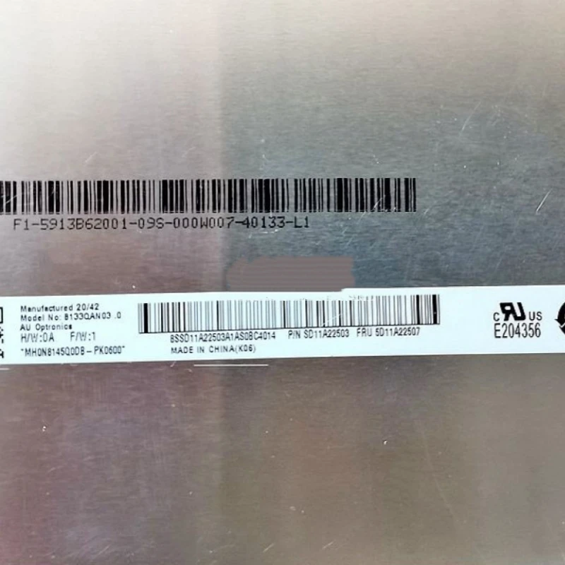 

B133QAN03.0 13.3 Inch LCD Screen Laptop Panel 2560X1600
