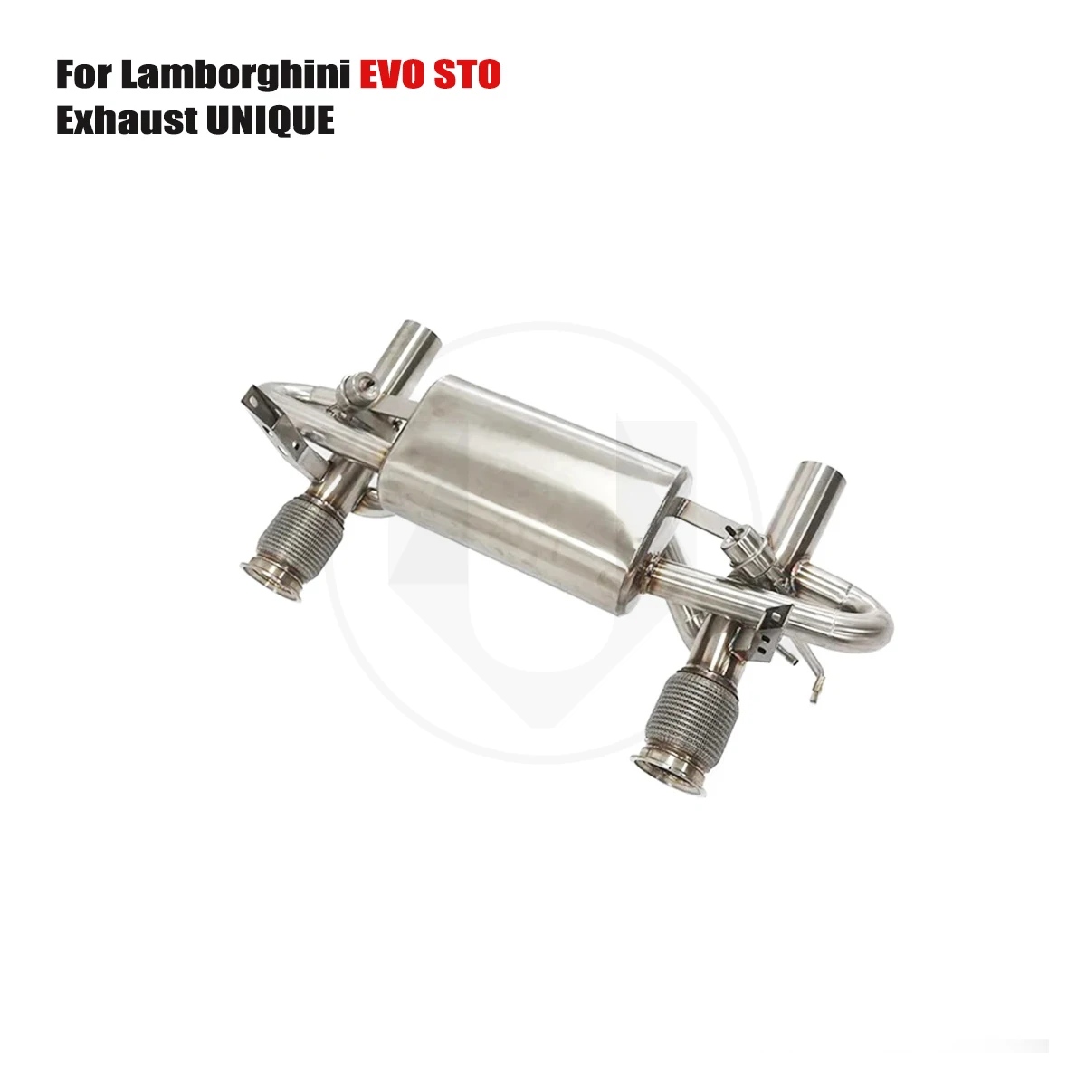 UNIQUE For Lamborghini EVO STO performance valve exhaust system ss304 exhaust muffler