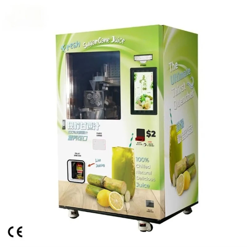 24 Hour Service Sugar Cane Vending Machine with Deliciously Fresh Sugarcane Juice Anytime High Quality Vending Machine