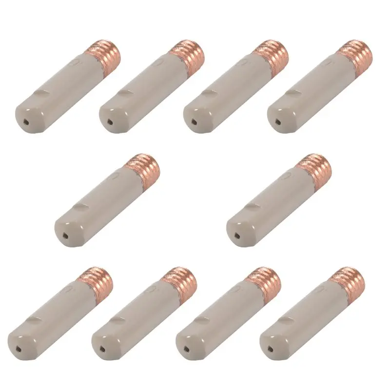 

A88E-10Pcs MB15AK Welding Nozzle Tips Coating Protect M6 Gas Nozzle Tip MIG Welding Tool Parts