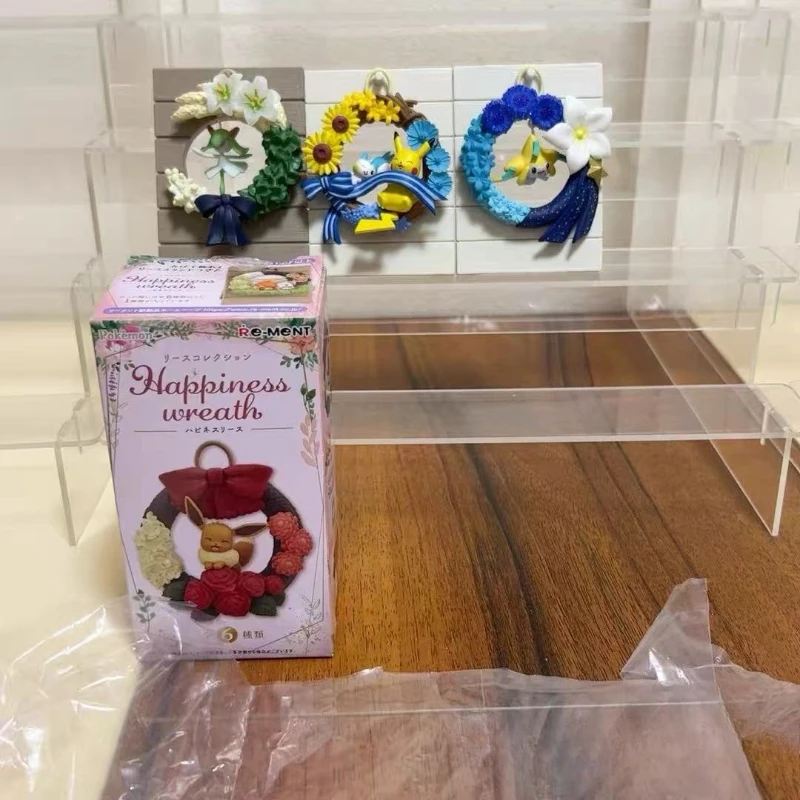 

Подлинный редкий венок с покемонами, сезонная серия, Пикачу Иви Espeon, глухая коробка, подарок на день рождения, декор для рабочего стола, аниме, мультяшные детские игрушки