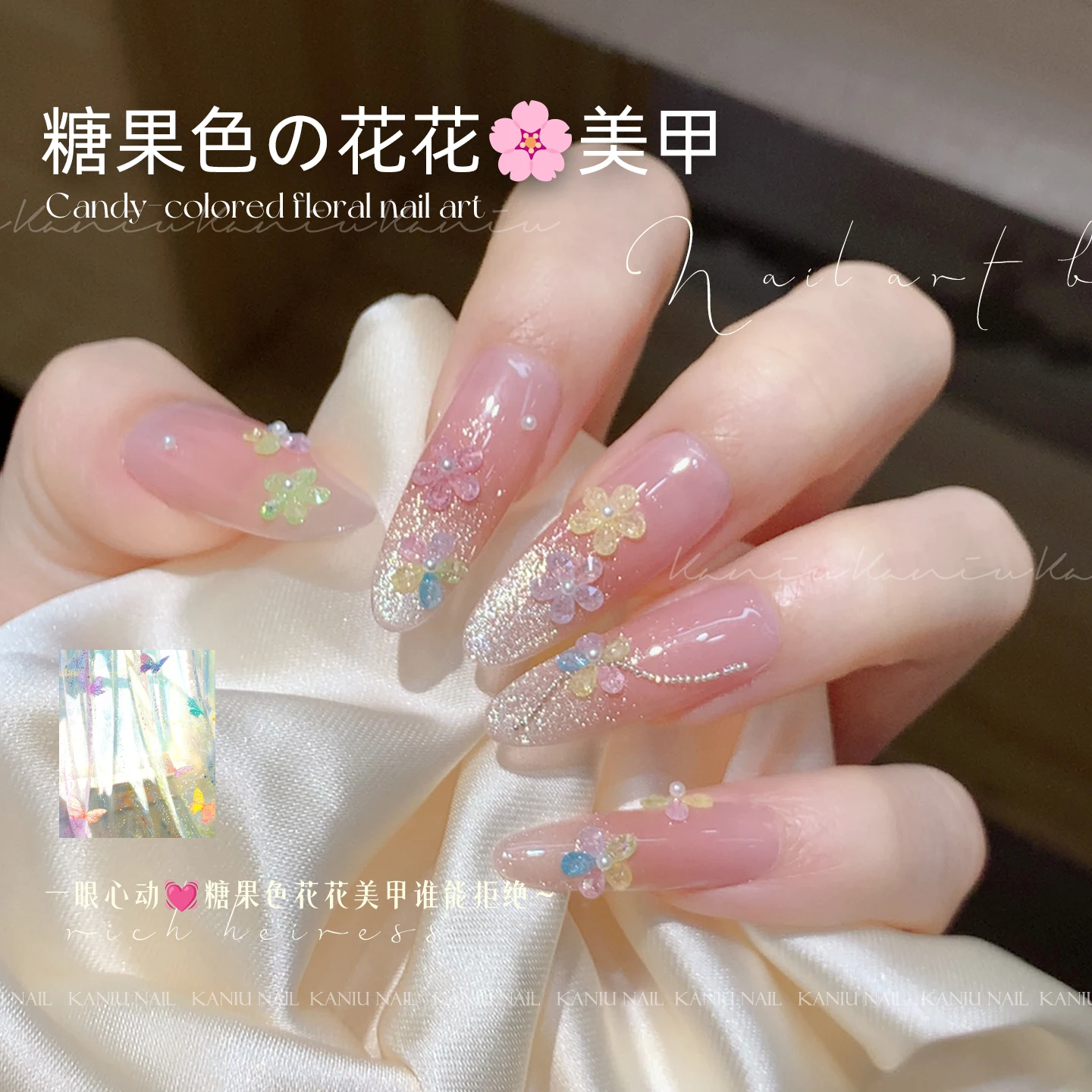 KANIU 50/100PCS MIX 3D Mini Ma - Nail Art Wates reseña y precio