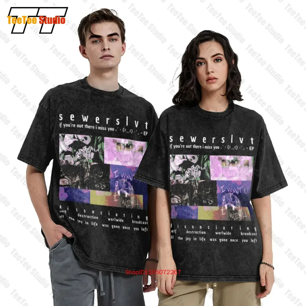 Sewerslvt  Oversized Unisex T-Shirt If You'Re Out There I Miss You Ep Music Artist 439O   Oversized