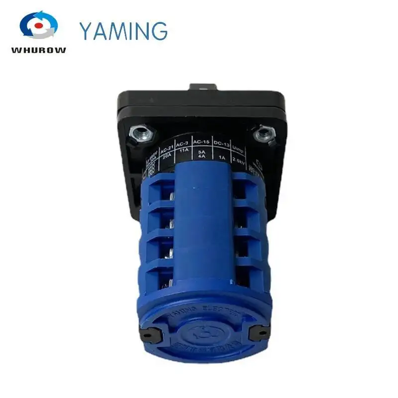 LW26-20 DIN Rail Mounted Multi Position Silver Contact Rotary Cam Switch 690V 20A 4 Level Changeover Selector YMW26 LW28 #5