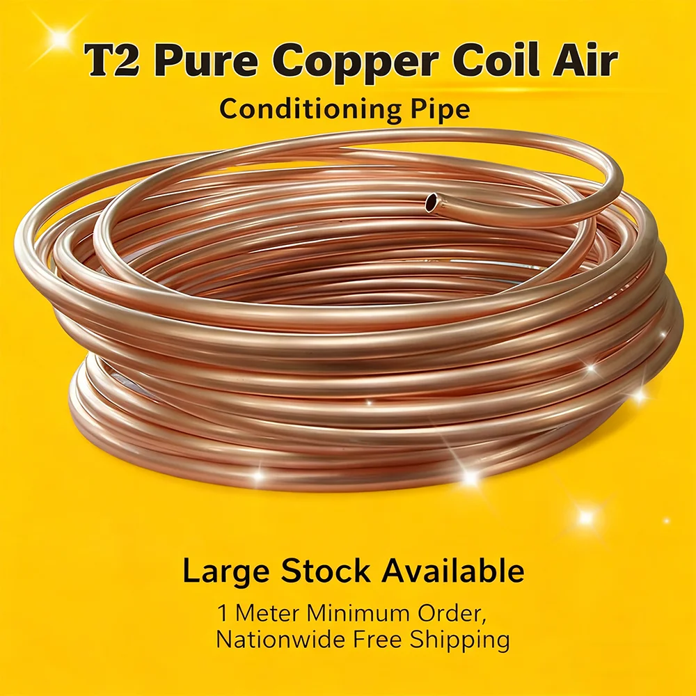 Brass Coil Tubing 3x0.5mm 1Meter Brass Tubing Air Conditioning Copper Tubing Soft-State Copper Tubing