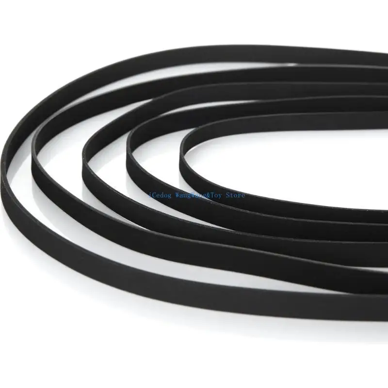 

MOLF 5 Pieces Turntable Belt Repair Set Quality Rubber Drive Belts Phonograph Belts Rubber Texture Perfect for Record Player