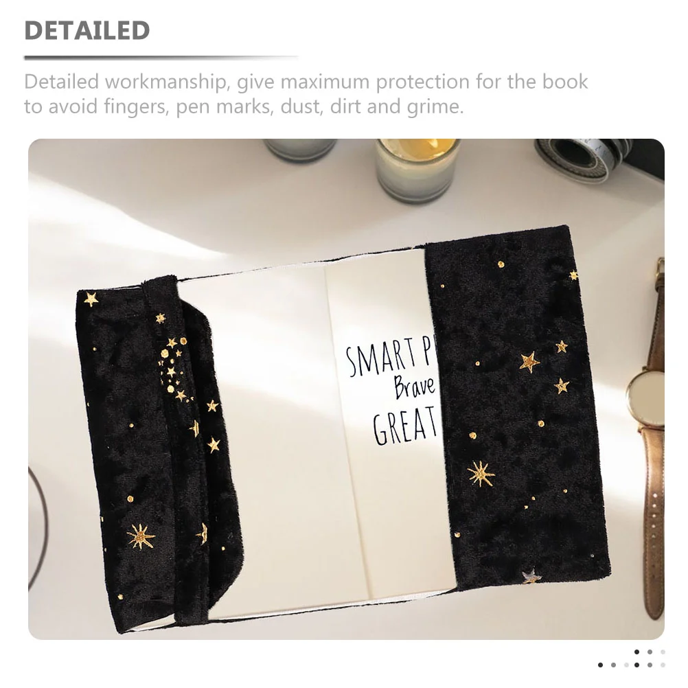 Protective Case Cloth Book Cover Diary Covers Bronzing Velvet Dust Sleeve Decorative