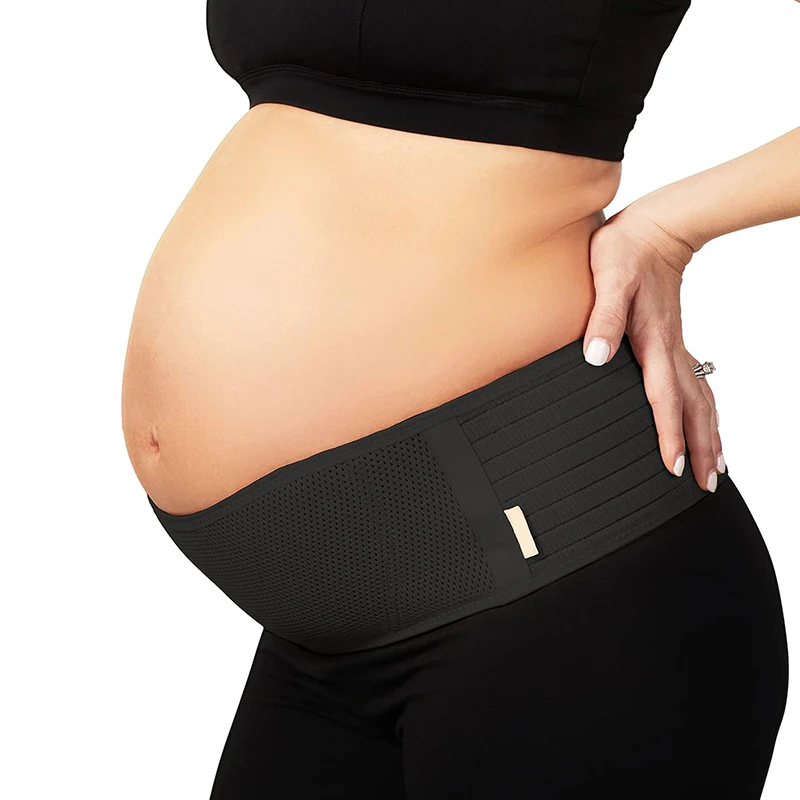 Maternity Support Belt Adjustable Soft Breathable Pregnancy Belly Band for Abdomen Waist Relieve Back Pelvic Pain