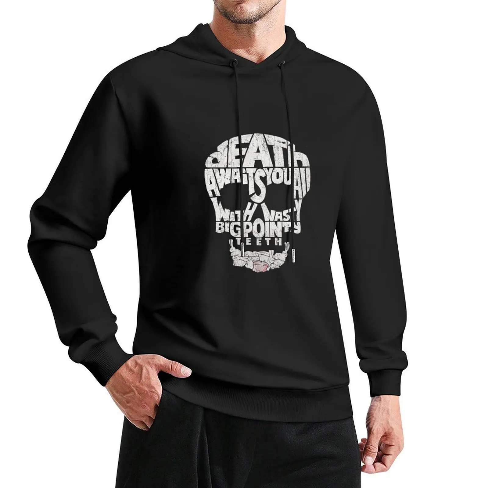 

Death by Rabbit Pullover Hoodie autumn men's autumn clothes korean style clothes mens clothes men's hoodies