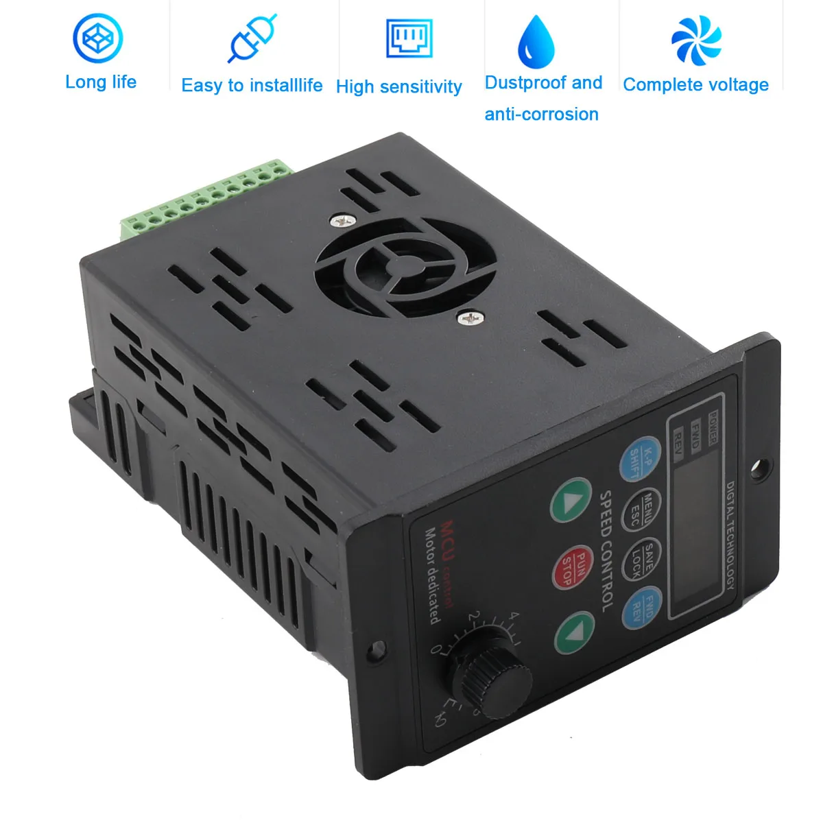 Konverter frekuensi 750w, konverter Motor variabel tunggal ke 3 fase, Inverter 110V/220V dengan Port eksternal