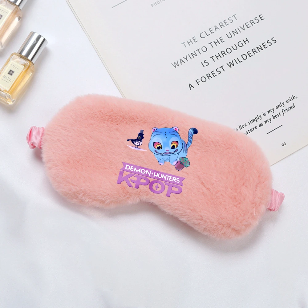 KPop Demon Hunters Kids Anime Pluche Ooglapje Kind Kawaii Slaapmaskers Volwassen Ogen Schaduw Mode Gedrukt Slaapmasker Party Geschenken
