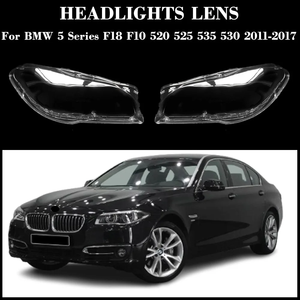

Car Front Headlight Cover Headlamp Lampshade Lampcover HeadLamp light Lens Shell For BMW 5 F18 F10 520 525 535 530 2011-2017