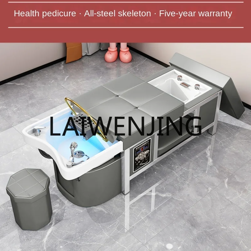 Ceramic basin head treatment shampoo bed foot therapy Thai massage water circulation fumigation beauty salon special