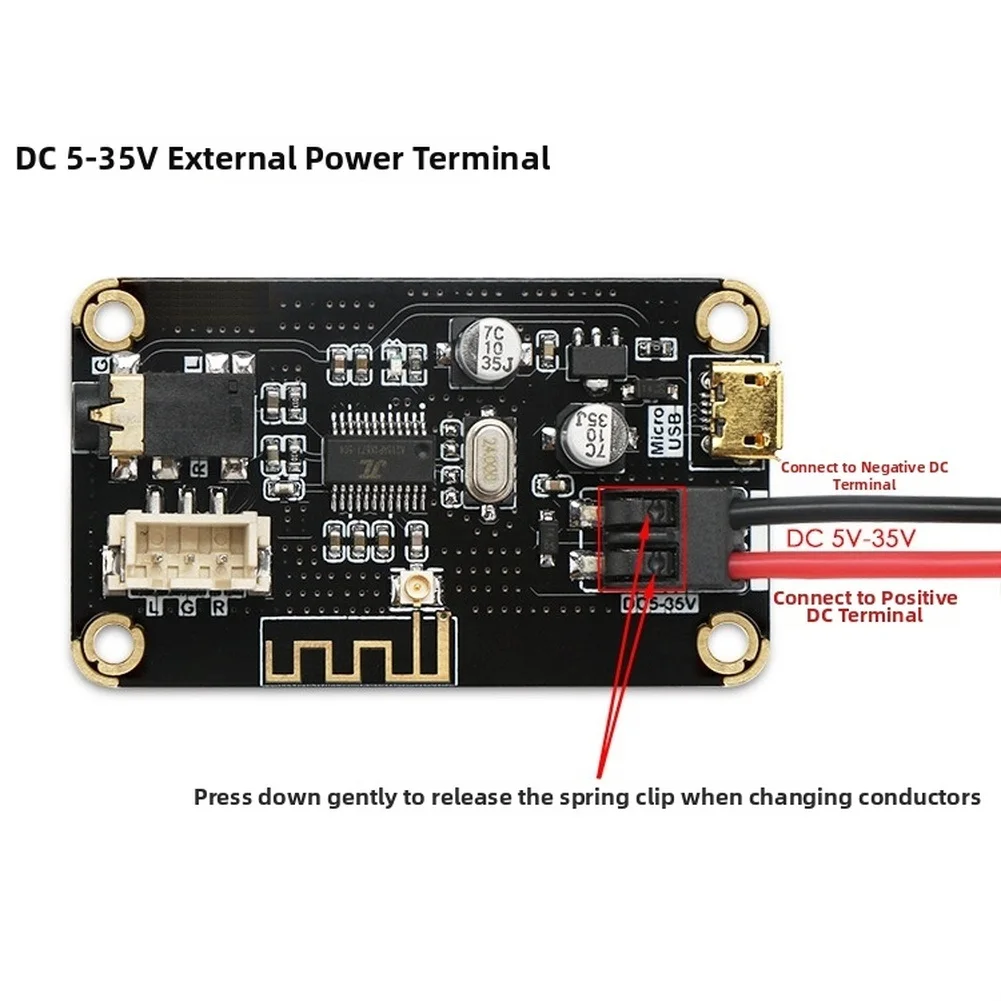 MP3 Wireless Decoder Board 42 DIY Audio Receiver Module For Car Speaker Sound 5.5*3.2*0.9cm DC5V-35V Decoding Board